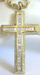 men's diamond cross pendant